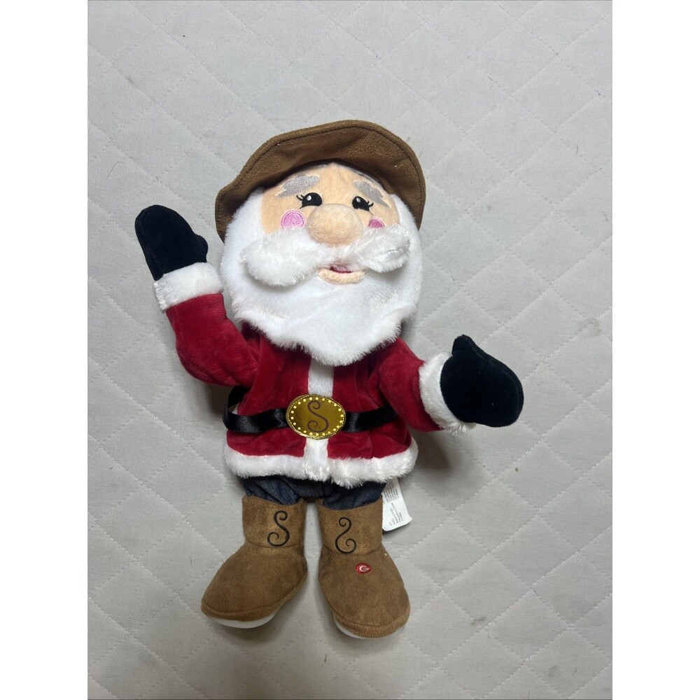 Gemmy Animated Santa "Old Town Road" Singing Dancing Country Western Working